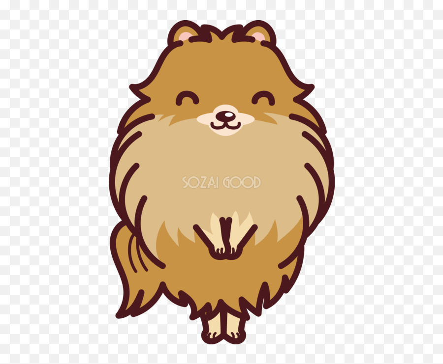 Illustration Pomeranian Clip Art Bowing - Happy Emoji,Pomeranian Emoji