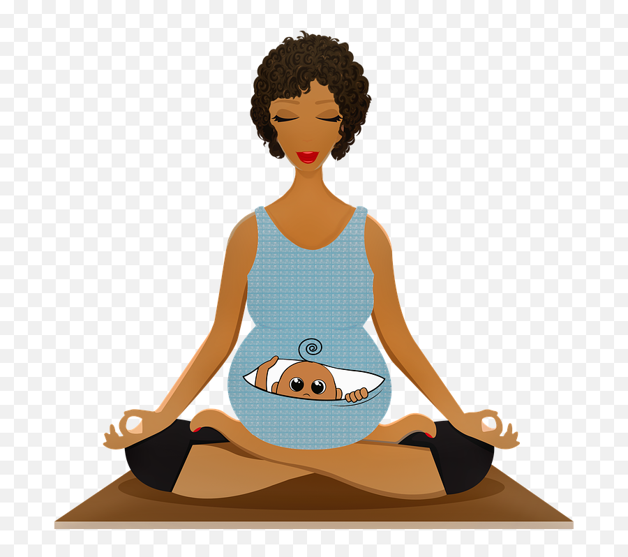 Pregnant Woman Yoga Twins Peek A - Pre Natal Yoga Pink Emoji,Treasure Chest Emoji