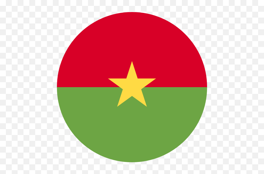 Burkina Faso - Burkina Faso Circle Flag Emoji,Morocco Flag Emoji