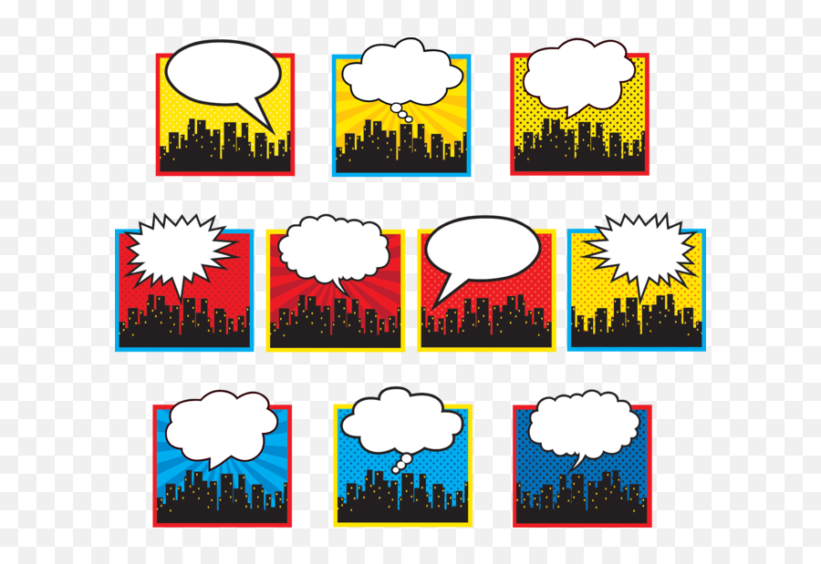 Superhero Cityscape Accents - Superhero Cityscape Clipart Silhouette Superhero Cityscape Emoji,Cityscape Emoji