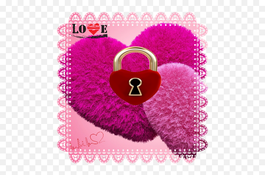 Warm Pink Heart Lock Screen 10 Apk Download - Comcmnha Emoji,Pink Heart Emoji Pillow