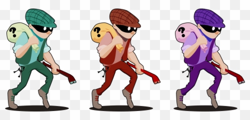 Varsity Math Week 8 - Cute Thief Clipart Emoji