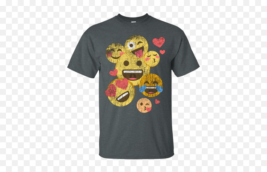 Emoji Emoticon Cute Funny T Shirt Tee Smiley Heart Love - Mechanic Dad Shirt,Emoji Shirts