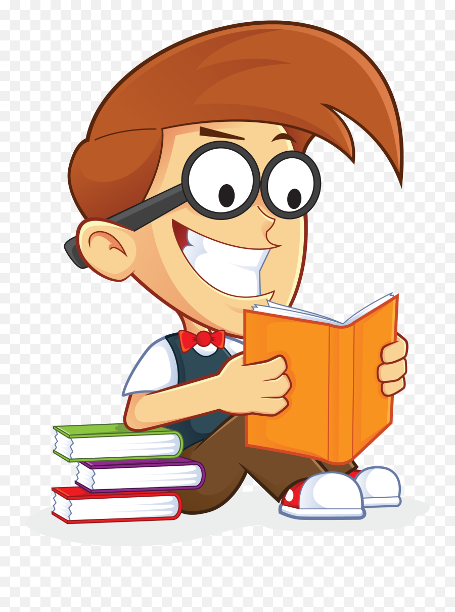 Book Clipart Person Picture - Clip Art Reading Books Emoji,Emoji Man And Book