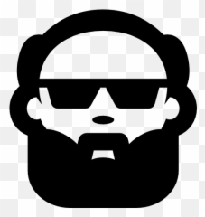 Bald Man Face With Beard And Sunglasses Icons - Calvo Con Barba Png Emoji,Beard Emoji
