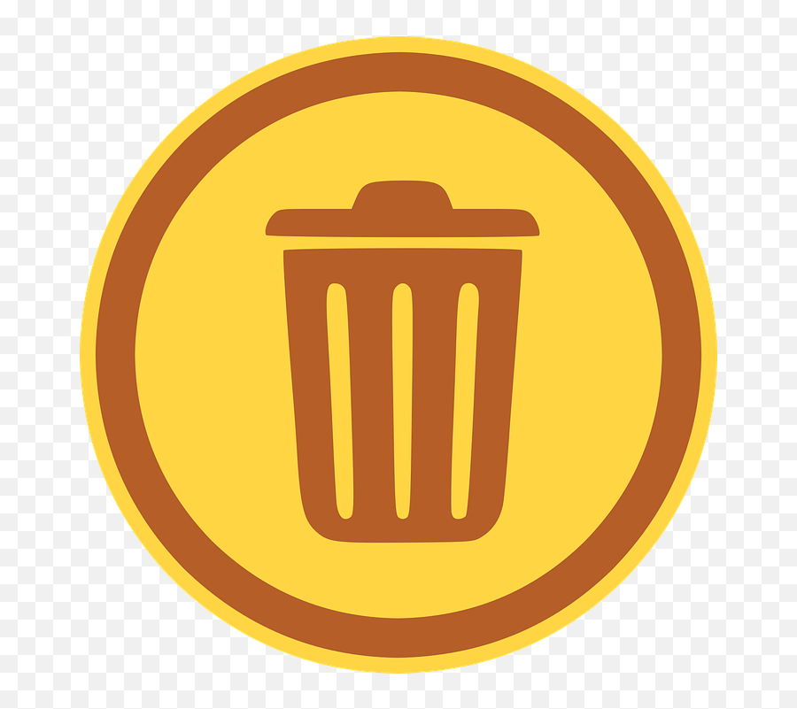 Icon Trash Garbage - Trash Can Icon Png Emoji,Trash Bin Emoji