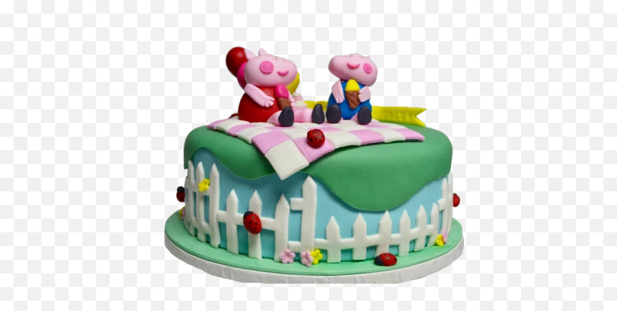 Peppa Pig Cake - Peppa Pig Cake Png Emoji,Lady Pig Emoji