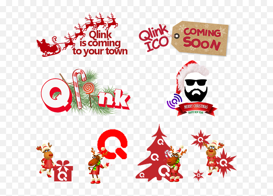 Qlink - Clip Art Emoji,Merry Christmas Emoji