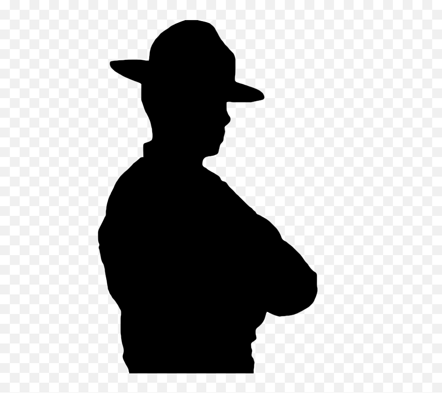Ranger Vector - Silhouette Of A Park Ranger Emoji,Emoji Baseball Shirt
