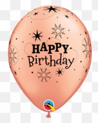 Latex Rose Gold Pk25 Bday - Happy Birthday Rose Gold Latex Emoji,Rose Gold Emoji