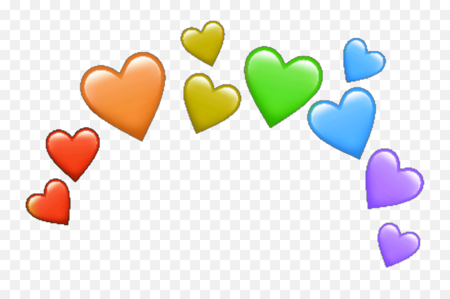 Rainbow Hearts Heart Arcoiris Corazones Corazon Corazón - Purple Heart Emojis Transparent,Rainbow Emoji