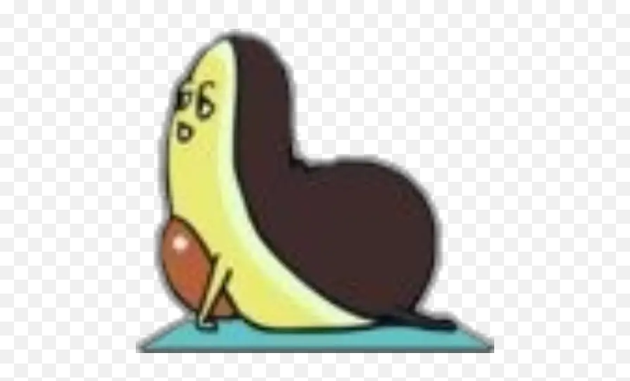 Exercises An Avocado Stickers For Whatsapp - Clip Art Emoji,Avocado Emoji