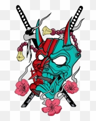 Onimask Mask Oni Freetoedit - All Oni Mask Transparent Emoji,Oni Emoji