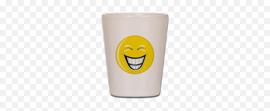 Smiley Face Grin Shot Glass - Smiley Face Clip Art Emoji,Grin Emoticon