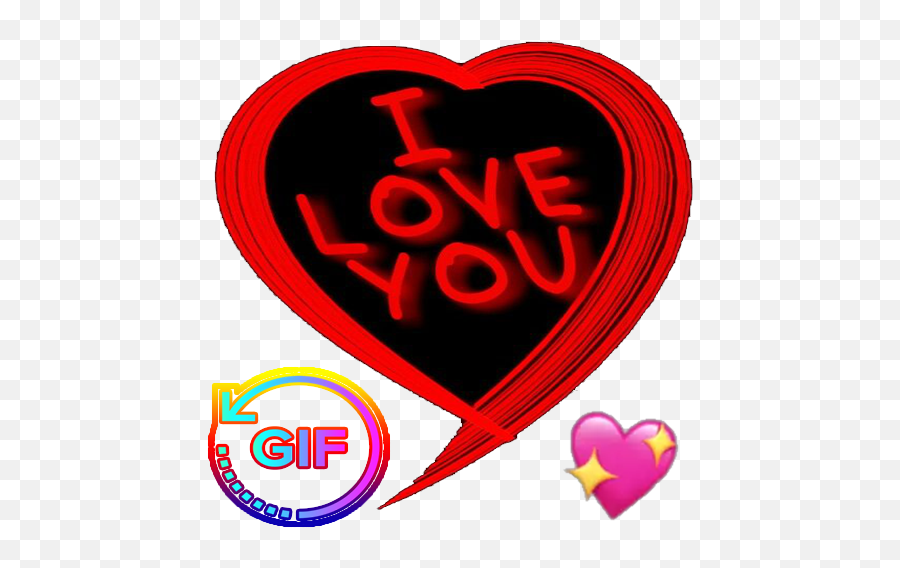 I Love You Images Animated Gifs - Heart Emoji,Spinning Heart Emoji