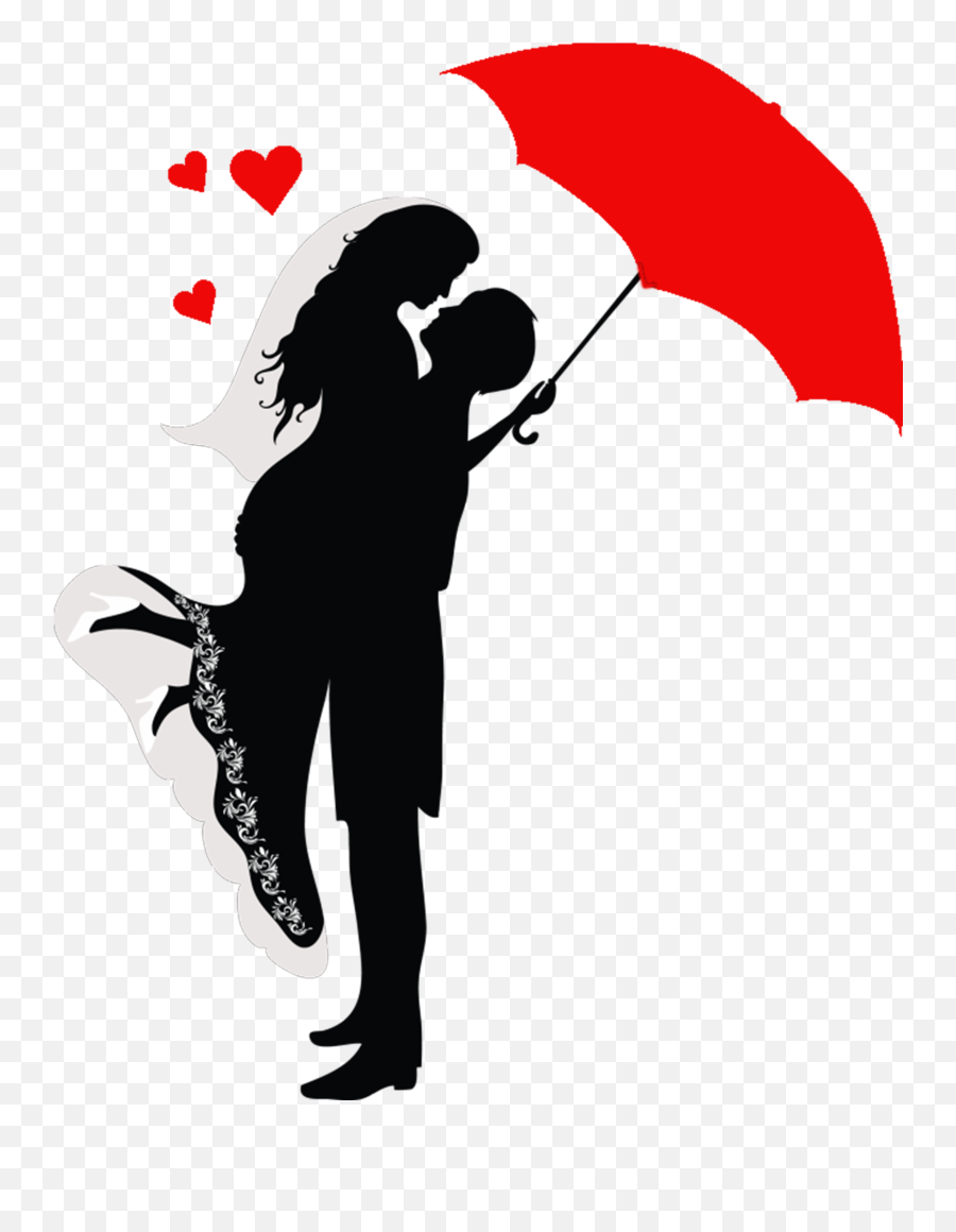 Romance Drawing Couple Silhouette Clip Art - Hugging Couple Romantic Easy Couple Drawing Emoji,Couple Kissing Emoji