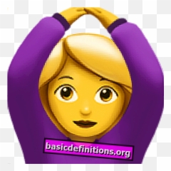 Definizione S Emozioni Ed Emoticon - Woman Gesturing Ok Emoji