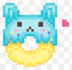 Pixilart - kawaii pixel donut by Pinkamena River Person Undertale Pixel Art Emoji