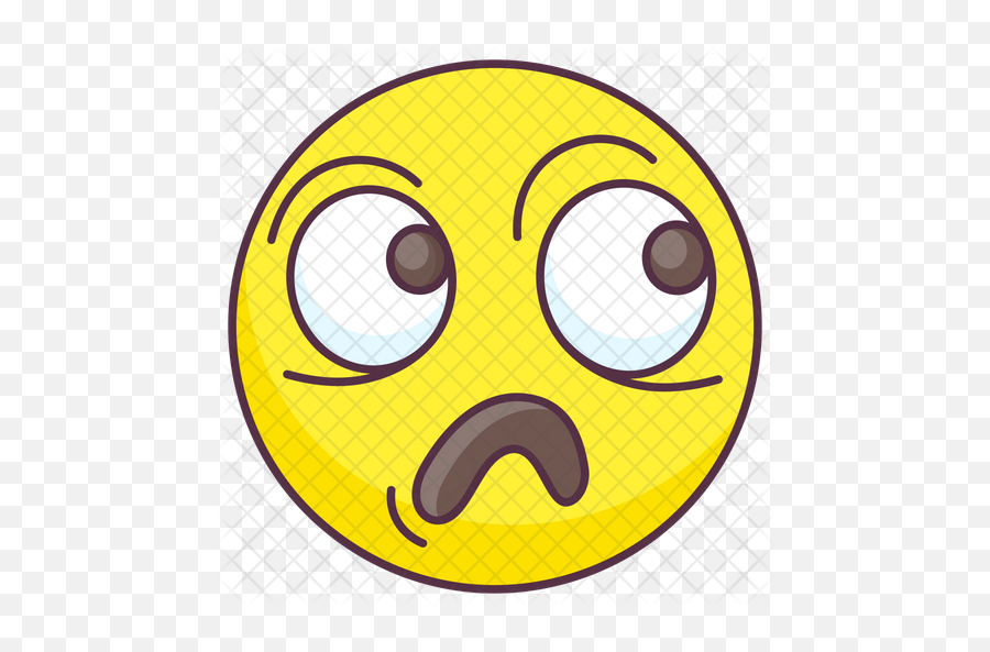 Horrified Emoji Emoji Icon - Happy,Pensive Emoji