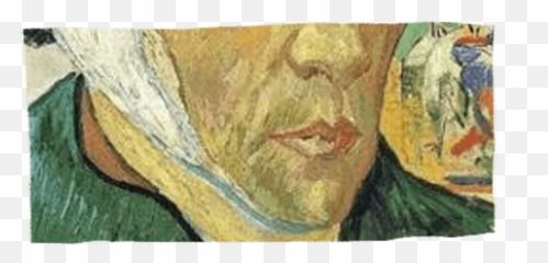 Vangogh Painter Sticker - Self Portrait With Bandaged 1889 Emoji