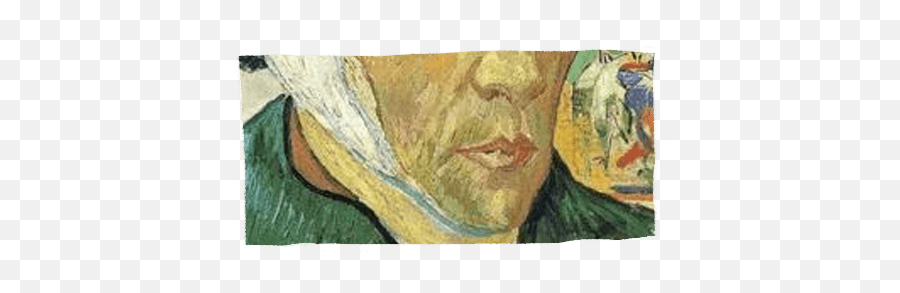 Vangogh Painter Sticker - Self Portrait With Bandaged 1889 Emoji,Emoji Painter