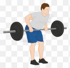 Barbell Weightlifting Transparent Png Clipart Free - Bent Over Row Png Emoji,Weightlifting Emoji