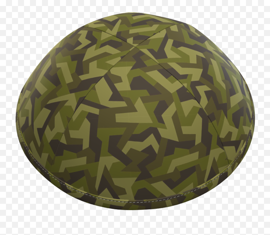 Printed Kippot - Hard Emoji,Green Bean Emoji