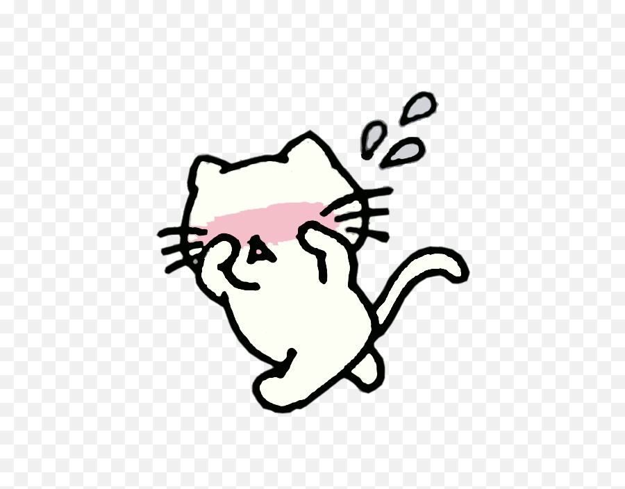 Cute Cat Crying Png Emoji,Cute Cat