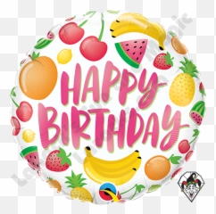 Fruits Foil Balloon Qualatex 1ct - Clip Art Emoji