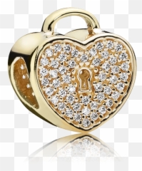 All Pandora Tagged Lock Charm - 14ct Gold Heart Pandora Charm Emoji,Floating Hearts Emoji