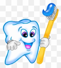 Funny Teeth Clipart - Clip Art Brush Teeth Cartoon Emoji,Toothache Emoji