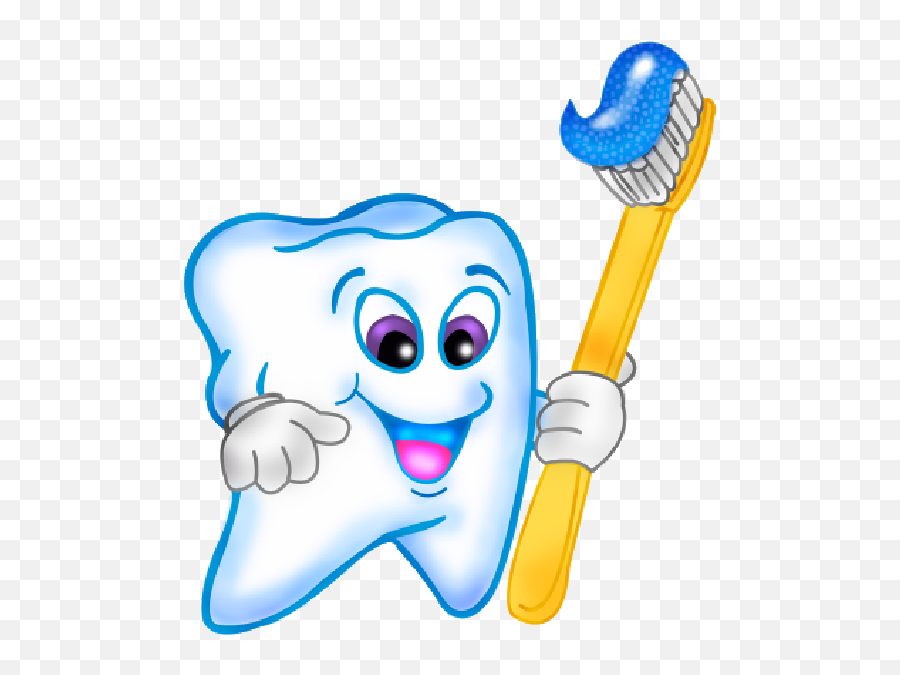 Funny Teeth Clipart - Clip Art Brush Teeth Cartoon Emoji,Toothache Emoji