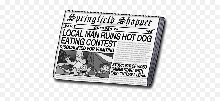 The Simpsons Hit Run Loading Screens - Local Man Ruins Hot Dog Eating Contest Emoji,Emoji Game Level 1