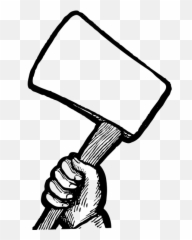 Hand With Hatchet - Clipart Emoji