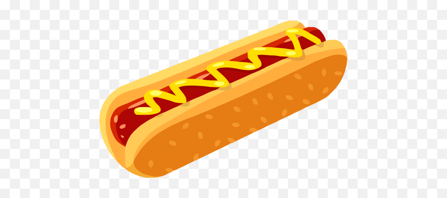 Hot Dog In A Bun - Hot Dog Vector Png Emoji,Corn Dog Emoji