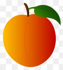 Peach Clipart No Background - Emoji