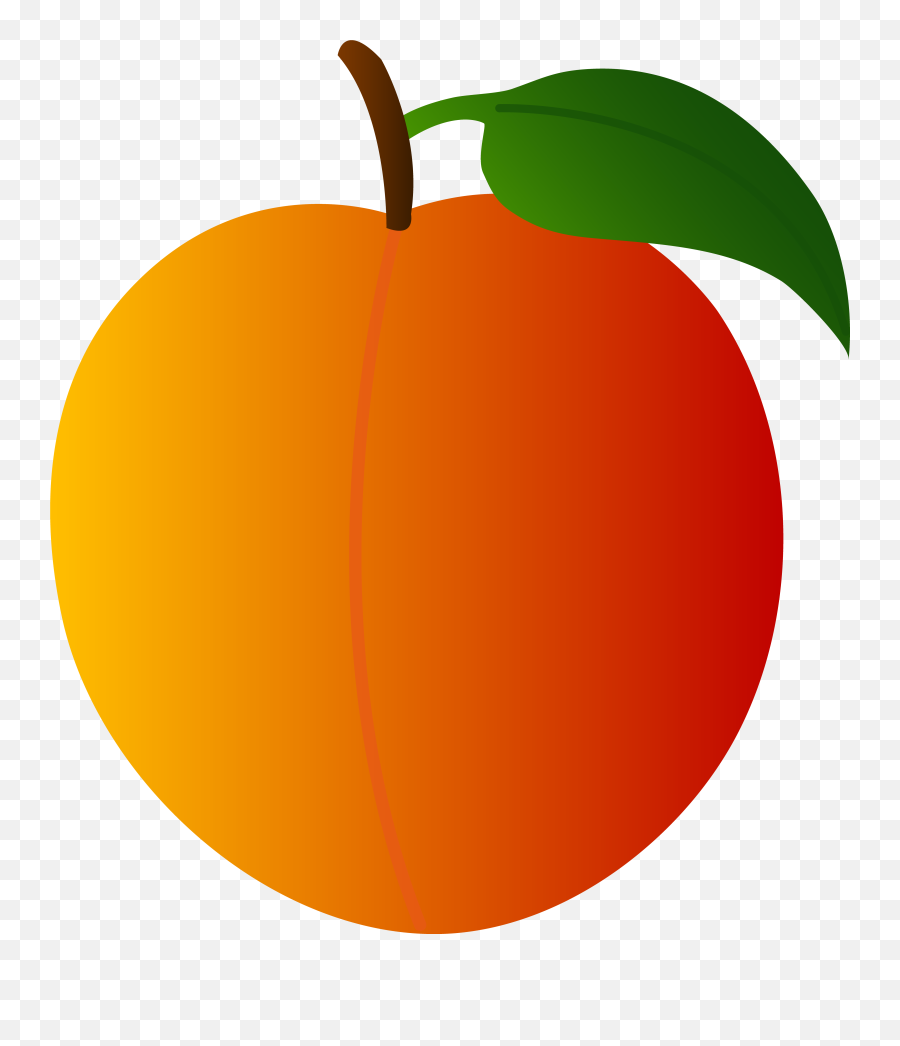 Peach Clipart No Background - Peach Clipart Emoji,Peach Emoji Transparent