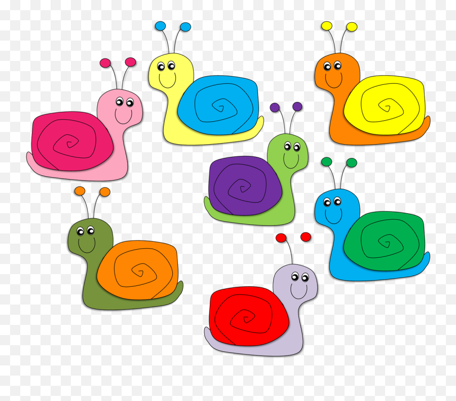 Whos Ready For Spring - Group Of Snails Cartoon Emoji,Snail Emoticon