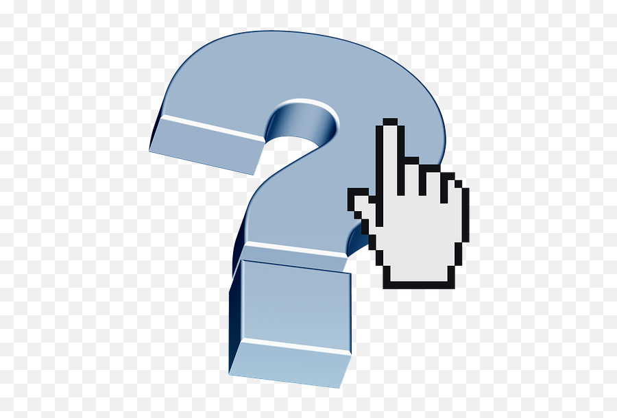 Question Mark Help Support - Hand Cursor Emoji,Emoji Free Keyboard Answers