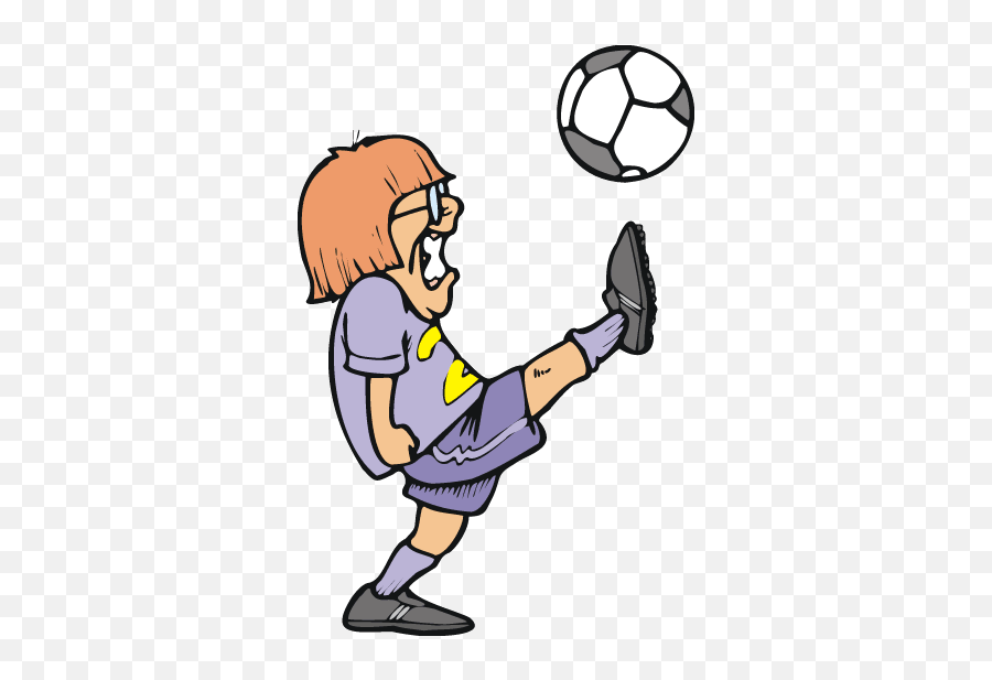 Soccer Players Sport Graphic - Girl Kicking A Soccer Ball Emoji,Soccer Emoticons