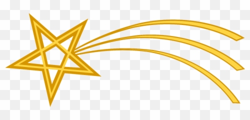 Star Christmas Xmas Comet Symbol - Gold Stars Clipart Emoji