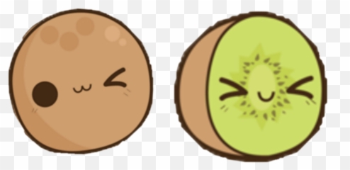 Kiwi Kiwichallenge Fruit Kawaii Food - Kiwi Kawaii Emoji,Kiwi Emoji