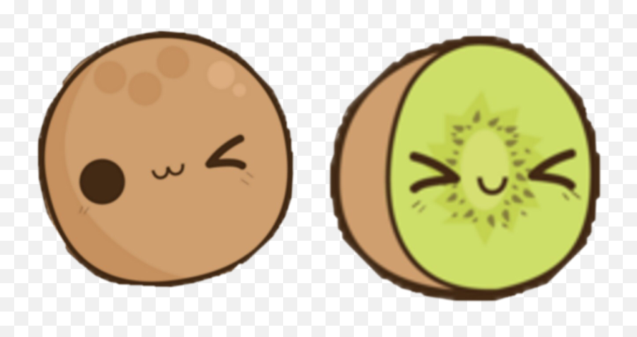 Kiwi Kiwichallenge Fruit Kawaii Food - Kiwi Kawaii Emoji,Kiwi Emoji