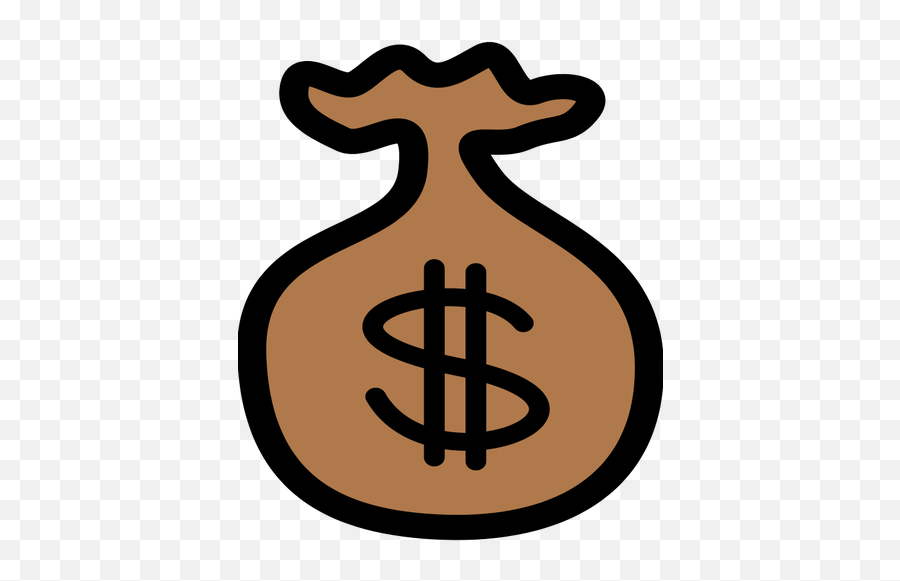 Money Bag Icon Vector - Money Clip Art Emoji,Cash Bag Emoji