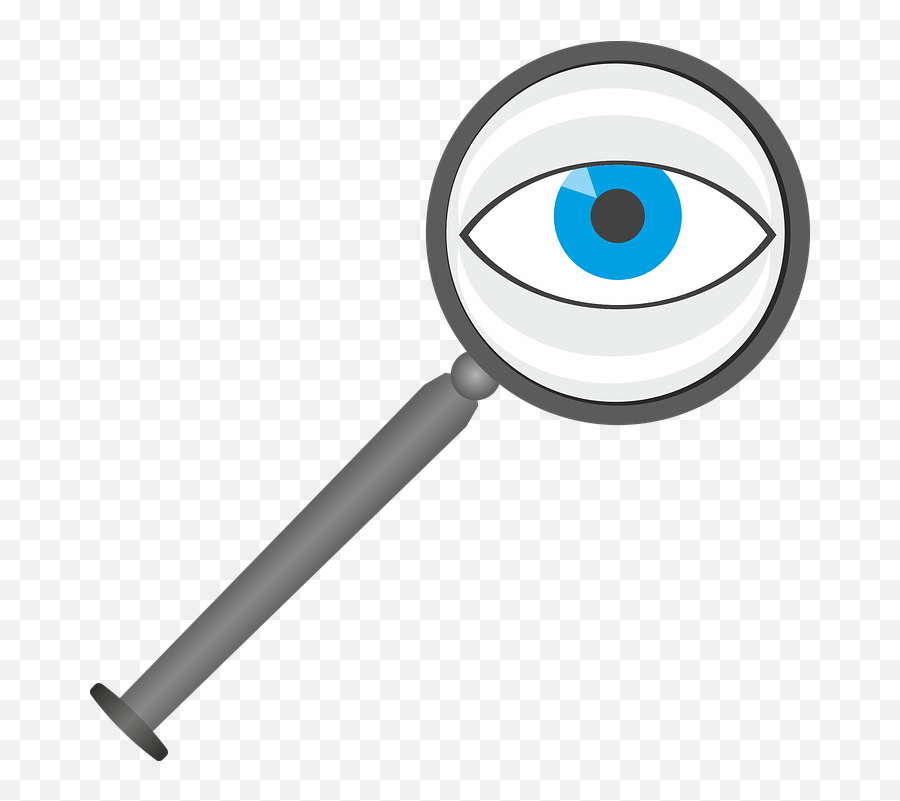 Magnifying Glass Eye Lens - Eye Focus Clipart Emoji,Girl Magnifying Glass Globe Emoji
