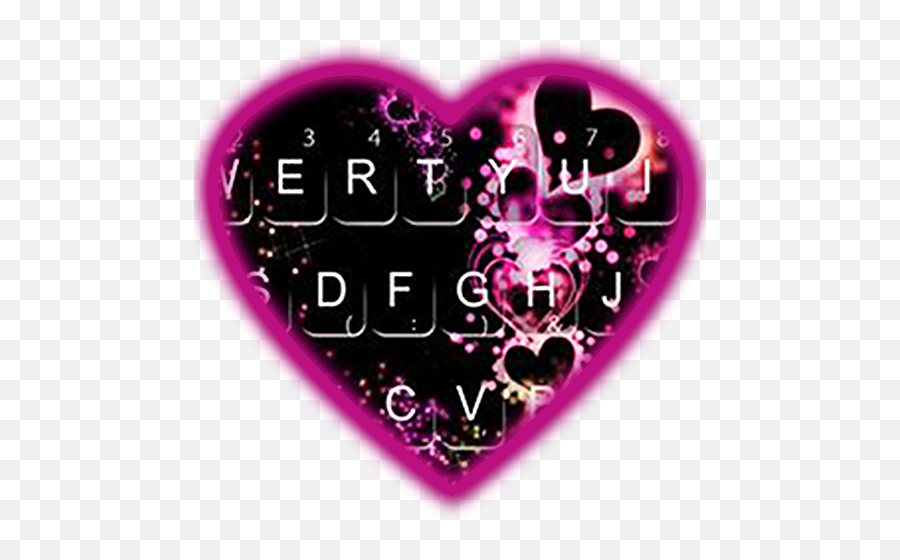 Sparkling Purple Heart Keyboard Theme Free Android App Market - Sparkling Heart Keyboard Theme Emoji,Sparkling Heart Emoji