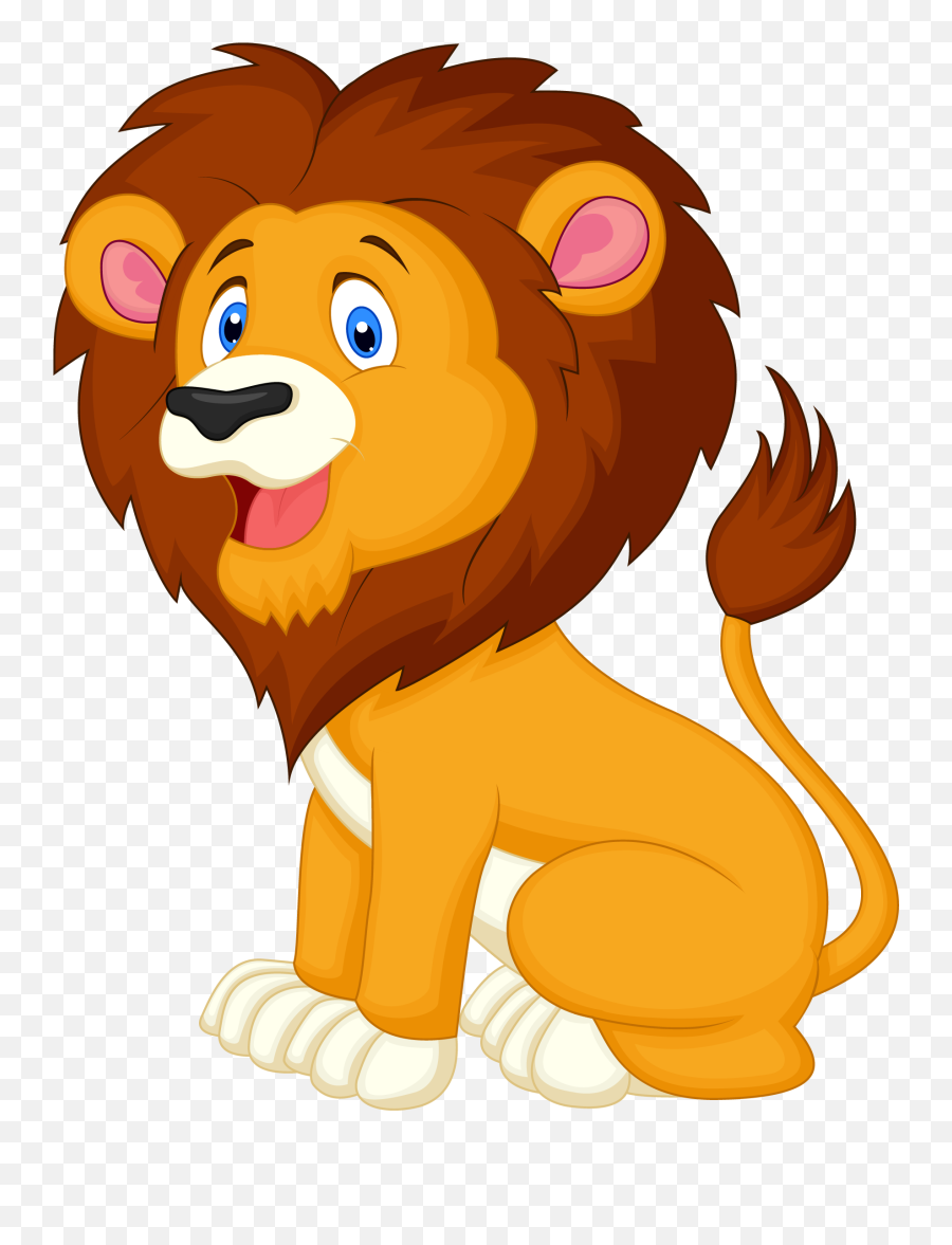 Lion Clipart Emoji Lion Emoji Transparent Free For Download - Cartoon Lion Clipart Png,Lion Emoji