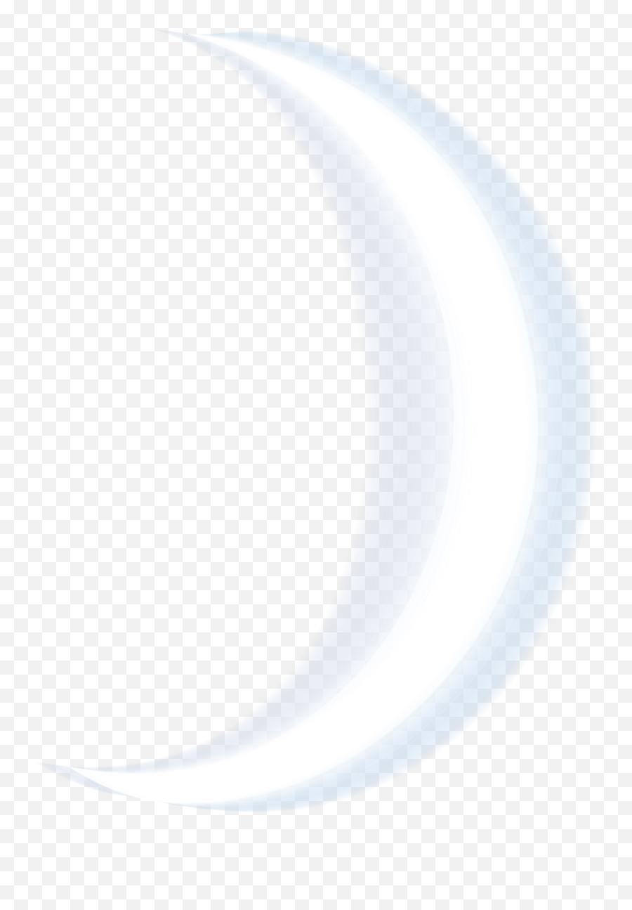 Moon Crescent Png - Crescent Transparent Glowing White Crescent Moon Png Transparent Emoji,Half Moon Emoji