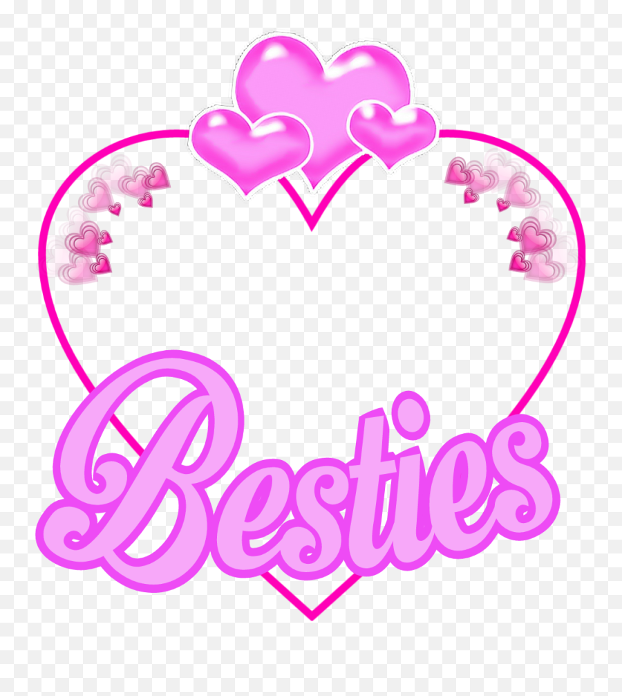 Words Love Bff Besties Bestfriends - Heart Emoji,Friendship Heart Emoji