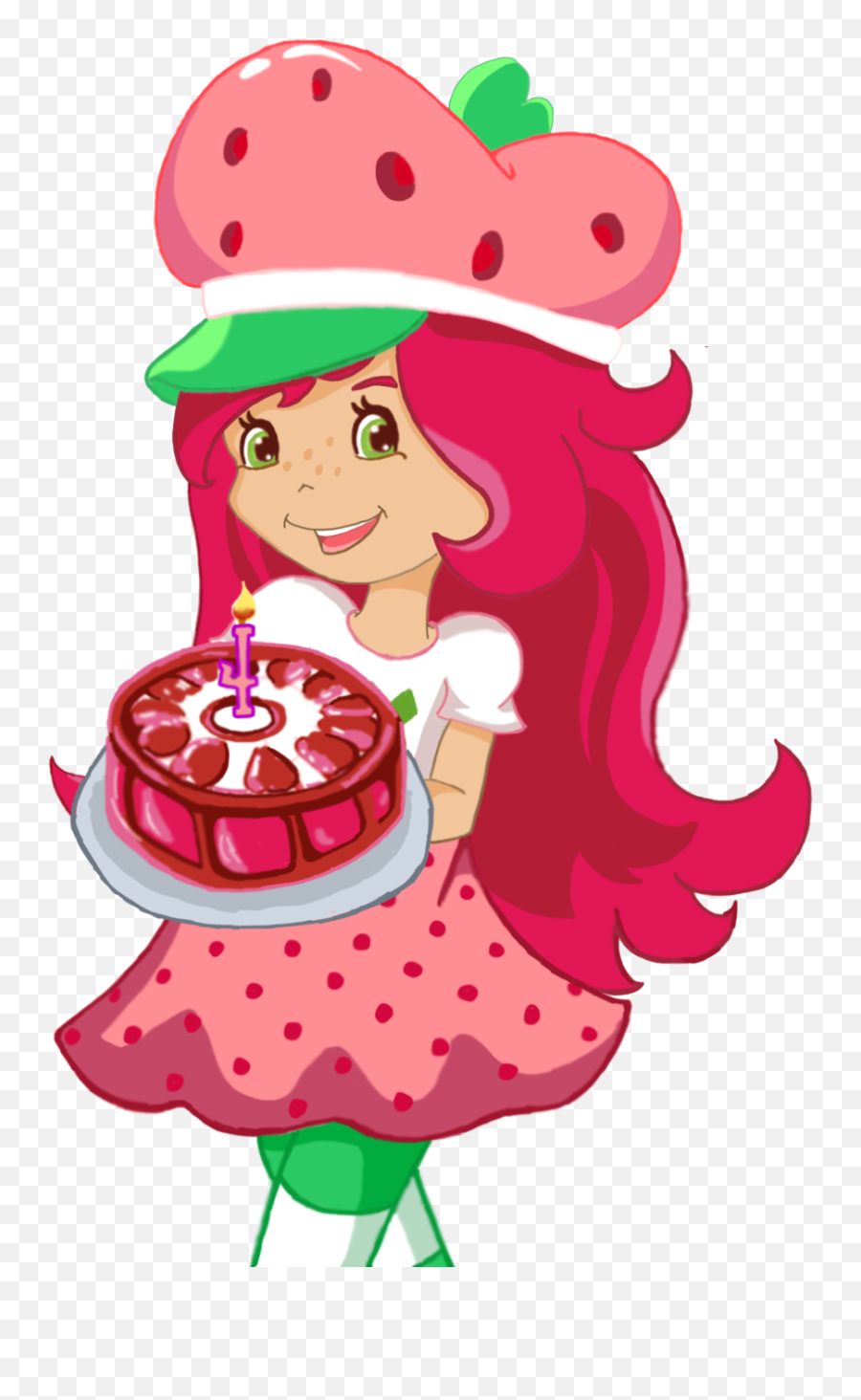 Clipart Strawberry Shortcake Dessert - Strawberry Shortcake Cartoon Emoji,Shortcake Emoji